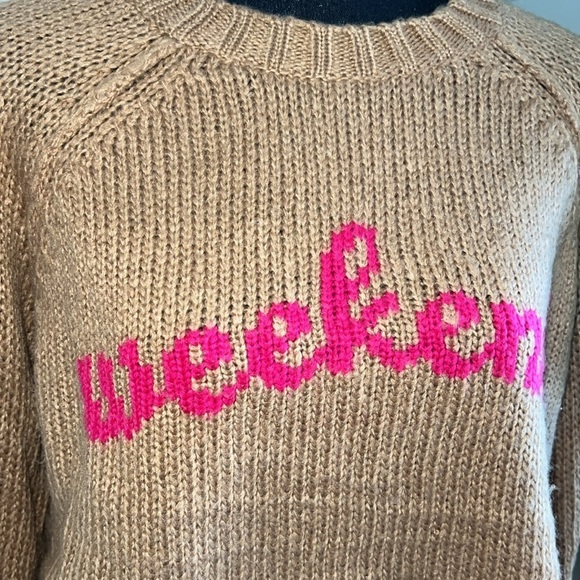 wooden ships WEEKEND Camel Crew Raglan Sweater - Picture 3 of 11